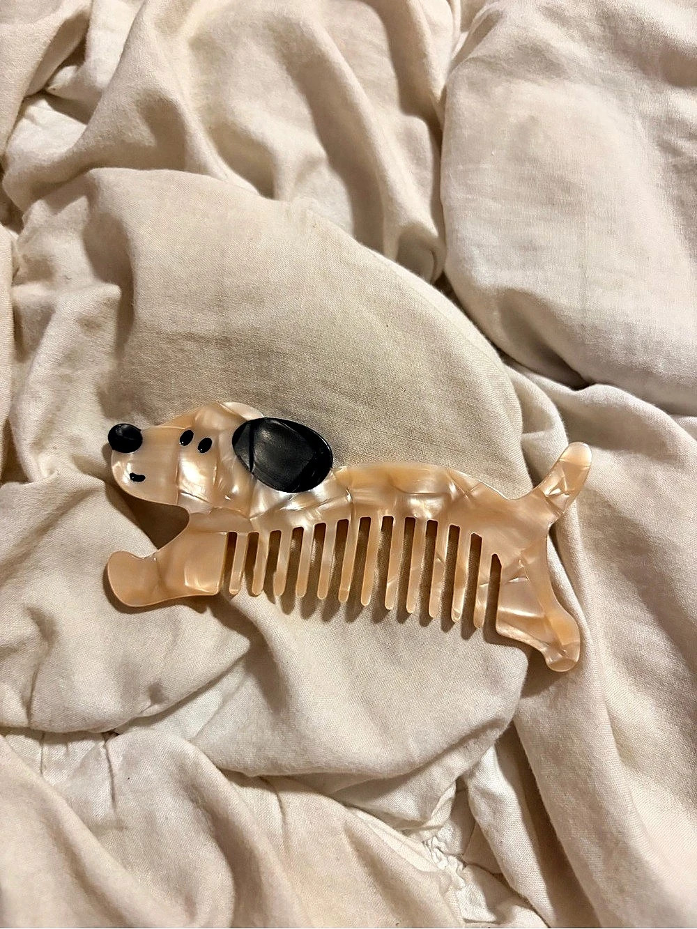 Coucou Suzette Dachshund Comb Brown & Black
